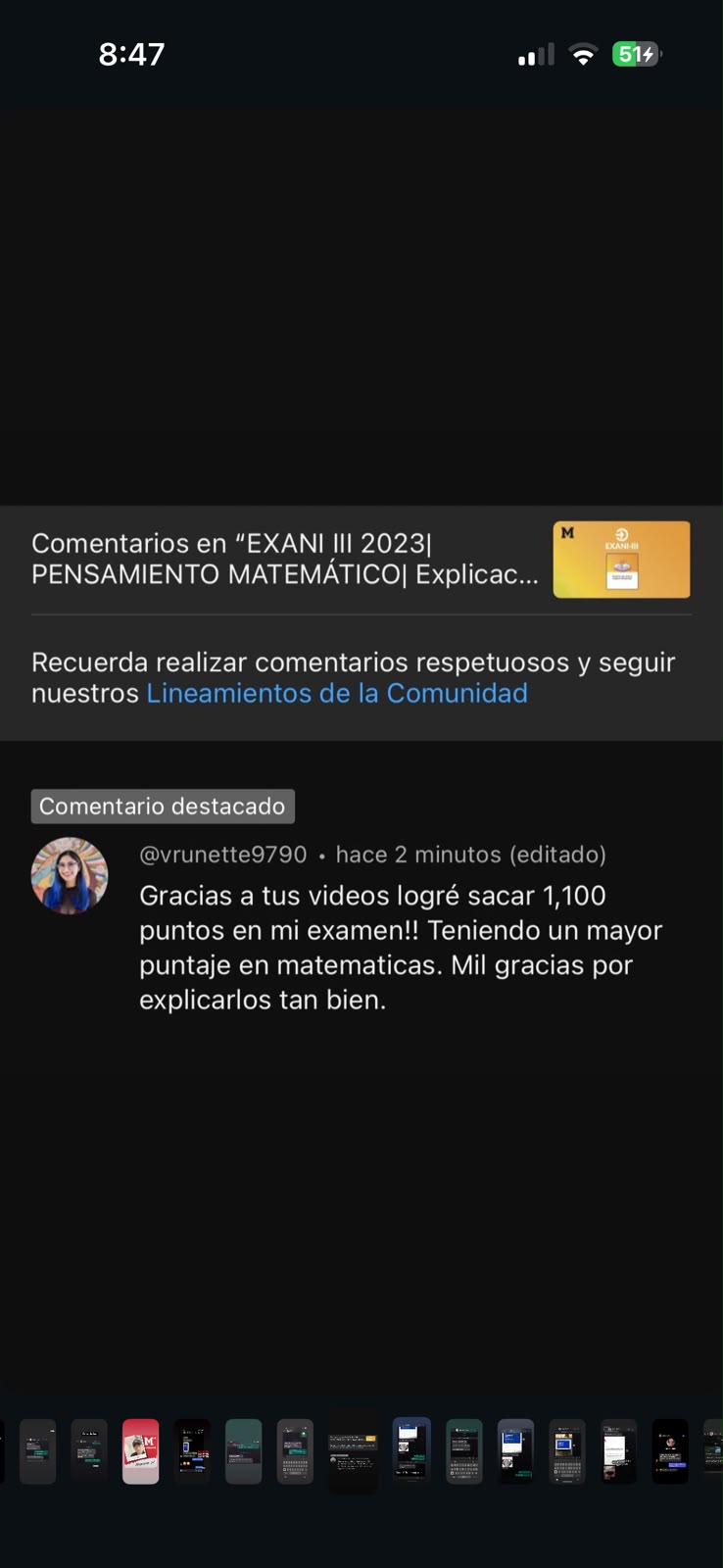 Testimonio de alumno de MM