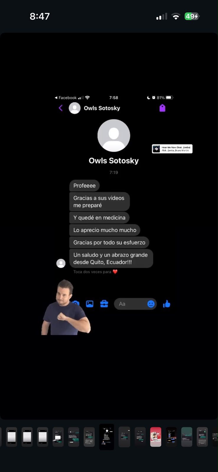 Testimonio de alumno de MM