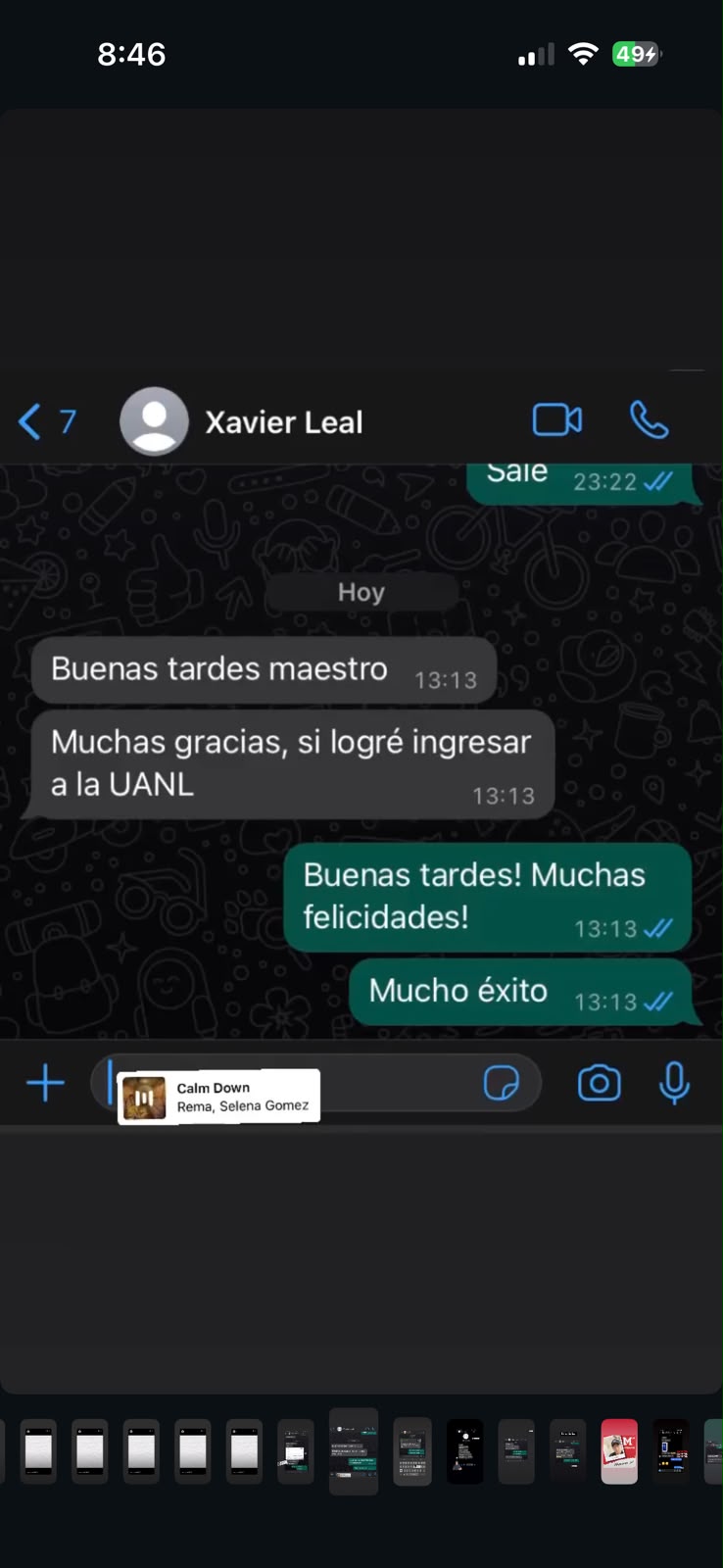 Testimonio de alumno de MM