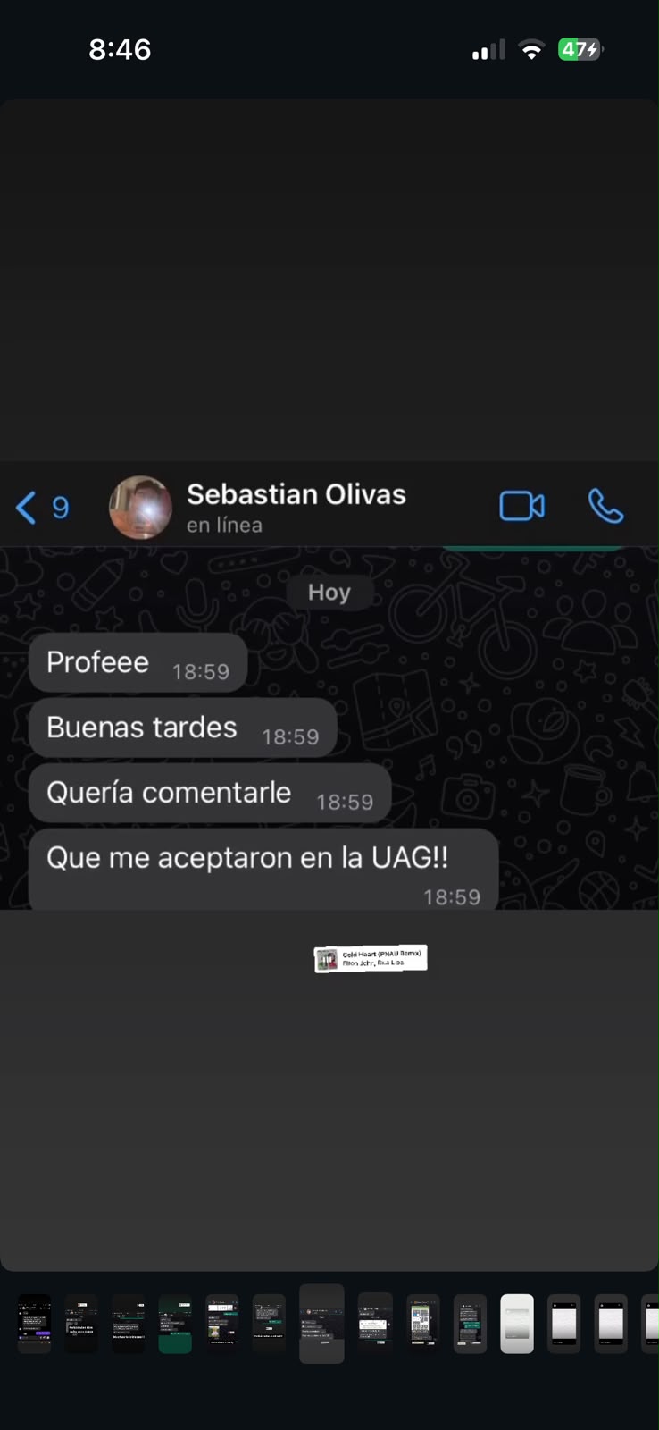 Testimonio de alumno de MM